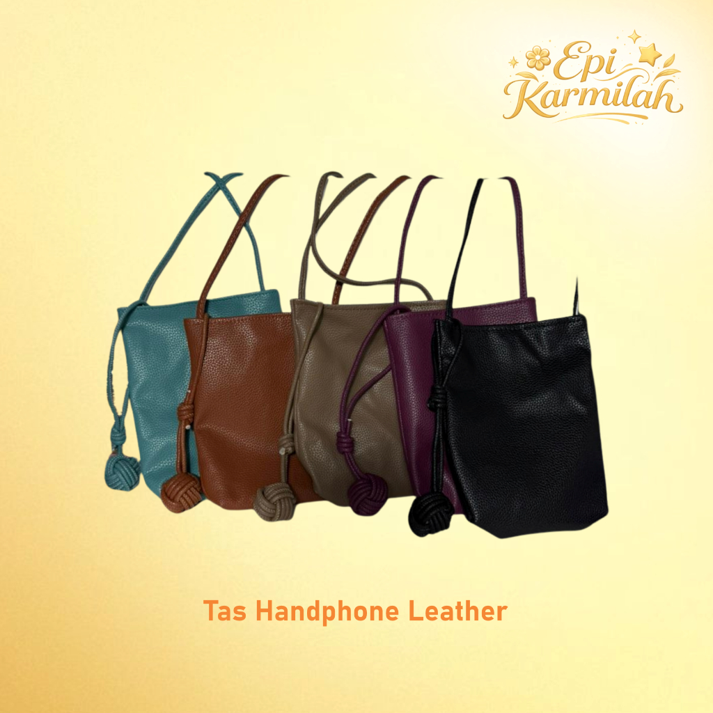 Tas Handphone Leather Wanita | Tas Selempang HP Simple & Elegan