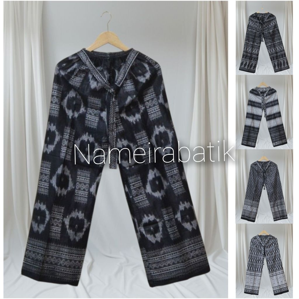 Celana Kulot Tidur Wanita Celana Batik Songket Panjang  Wanita /Pria
