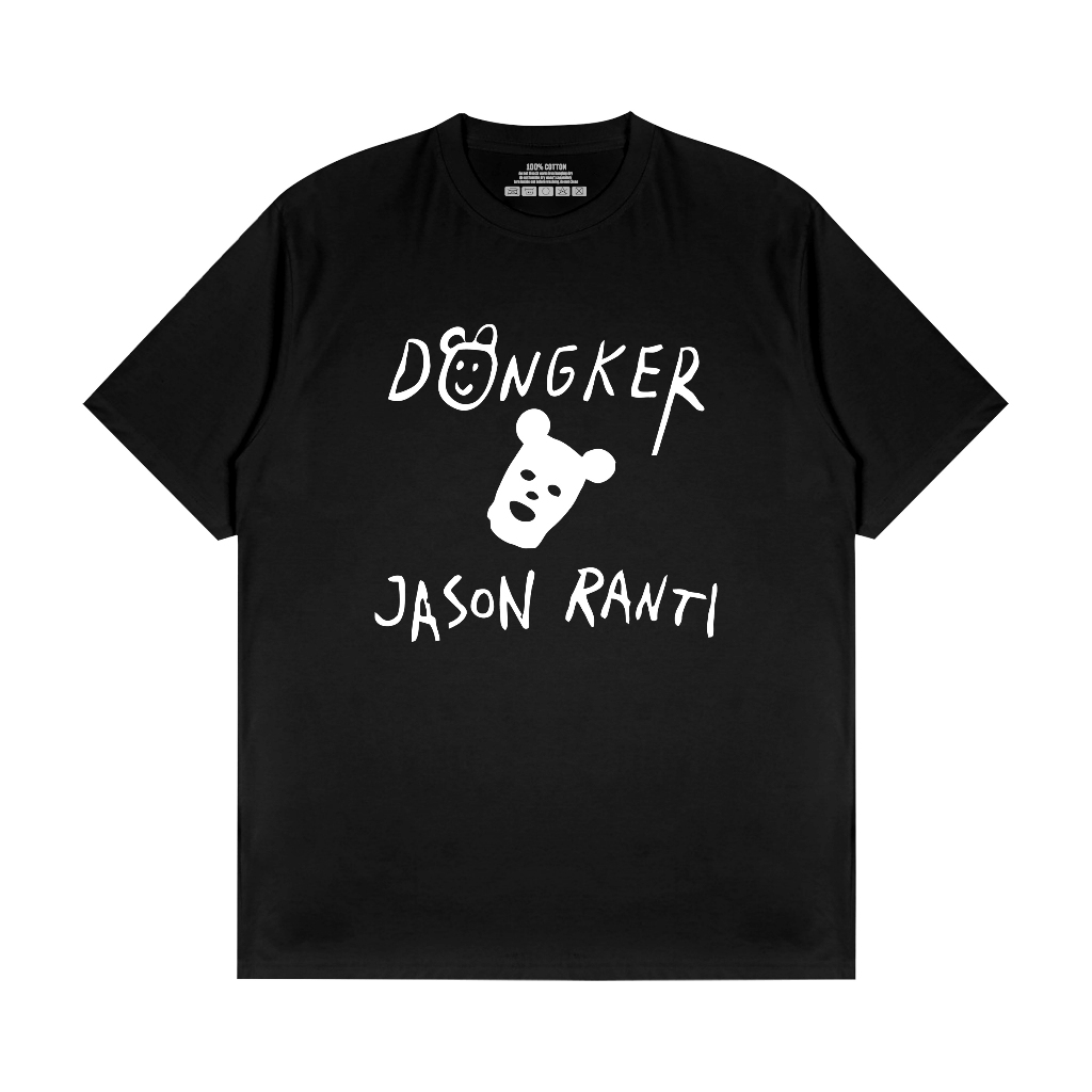 KAOS DONGKER X JASON RANTI LOGO TSHIRT BAND KATUN COMBAD UNISEX
