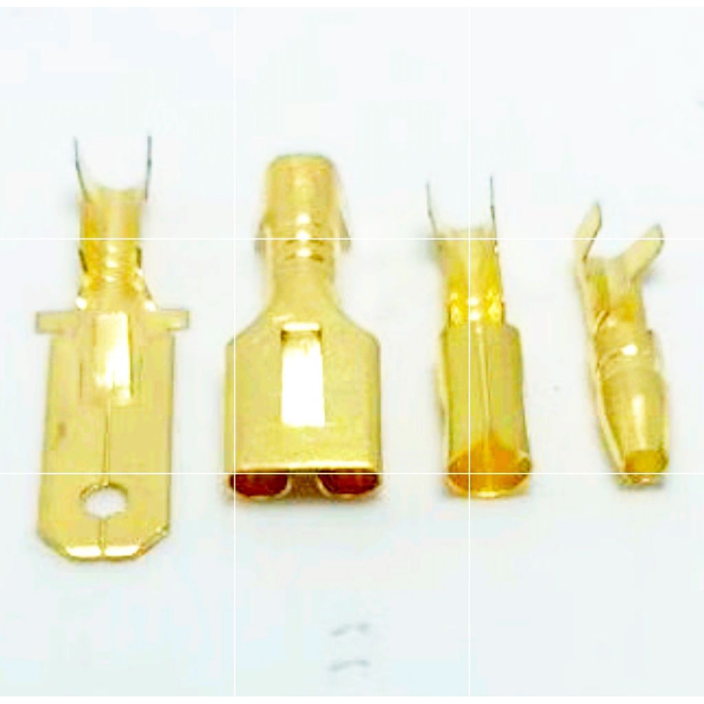 100 PC--Skun/Terminal Bulat Cowo/Cewe dan gepeng cowok/cewek/ Skun Bulat Male/ Female