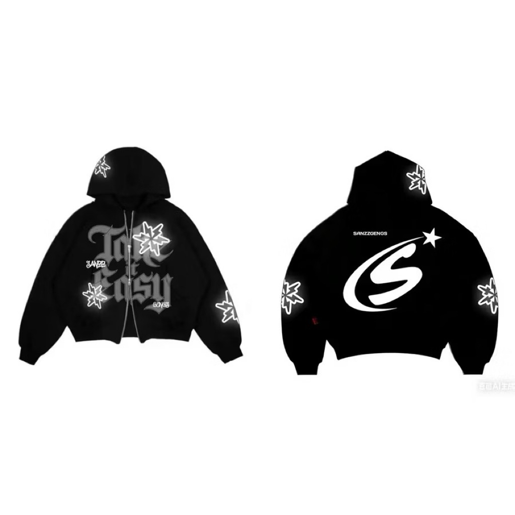 MOTZA jaket reflektive take it easy bahan adem unisex pria dan wanita