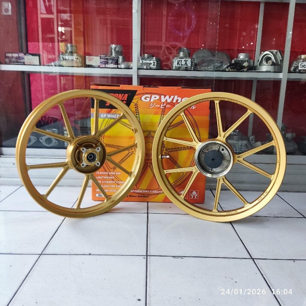 VELG GP WHEEL DAYTONA JUPITER / FIZR 160-17 DISC FR / 185-17 RR TROMOL DU-5437