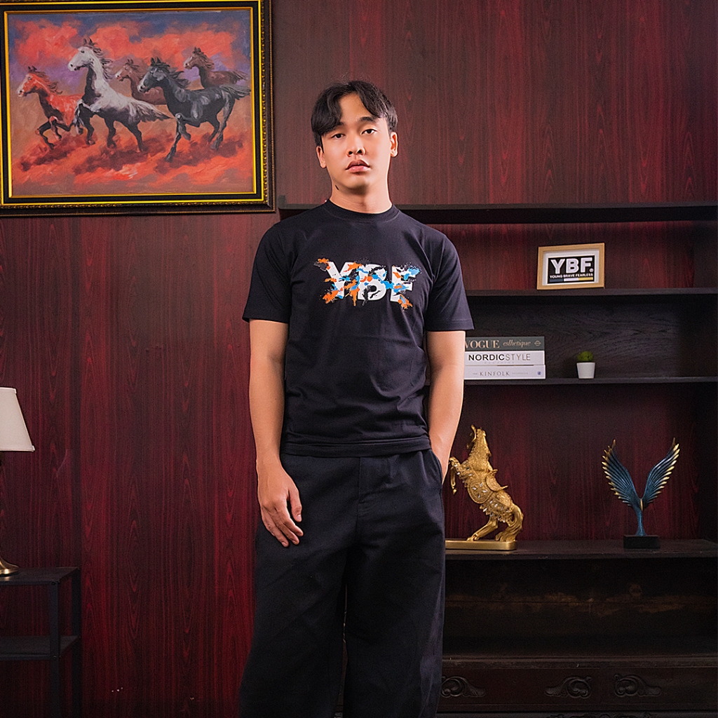 YBF - Tshirt Astral Print Pria Wanita Combed 24s Baju Kaos Lengan Pendek Unisex