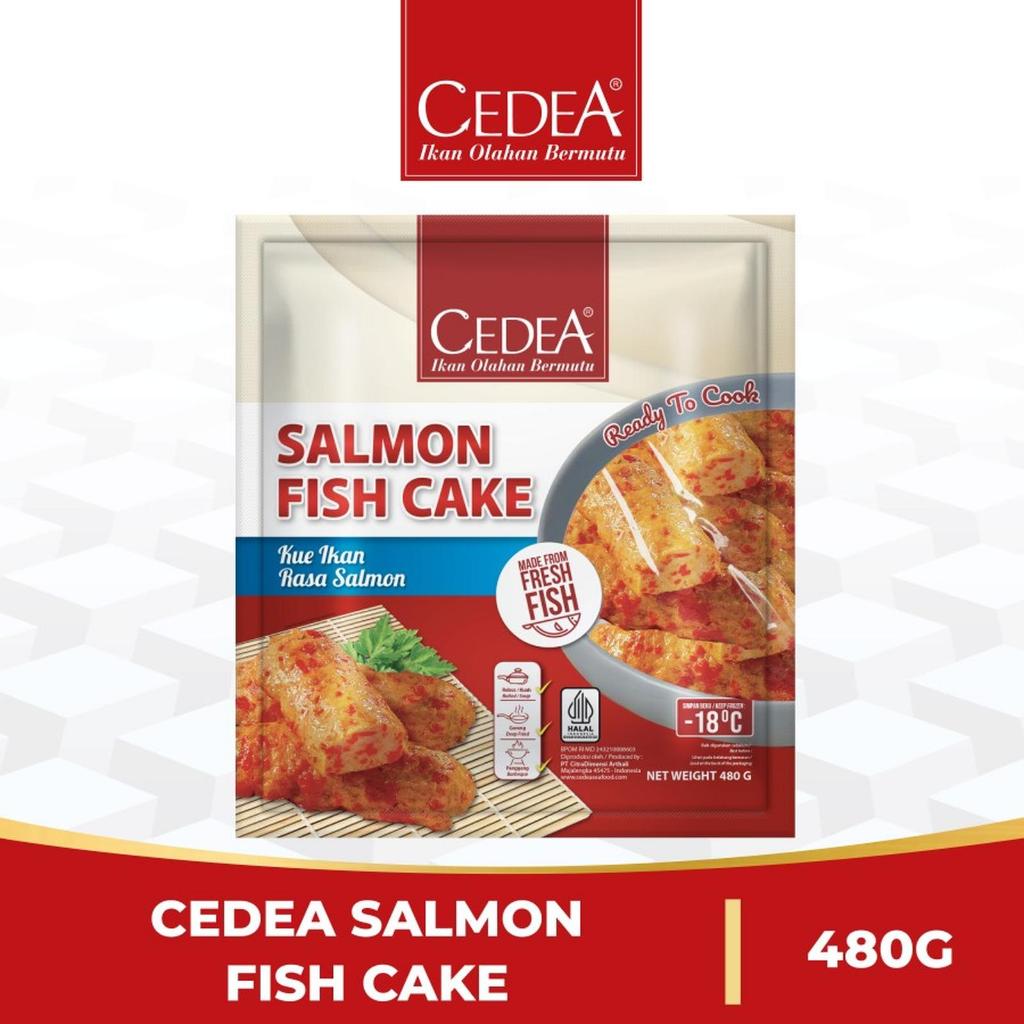 Cedea Salmon Fish Cake / Kue Ikan Rasa Salmon 480 Gram | Seafood Cedea