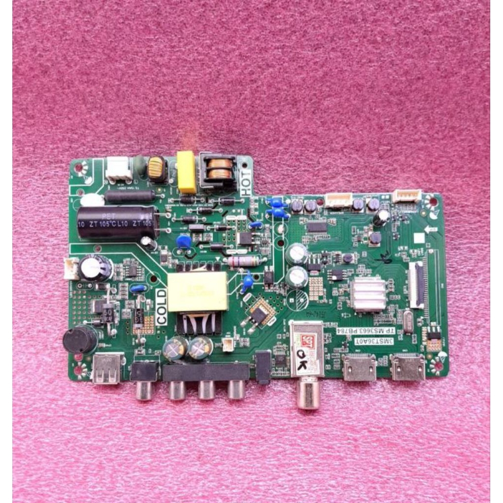 MB MAINBOARD TV LED TCL L32D3000B DIGITAL TV SOKET KECIL