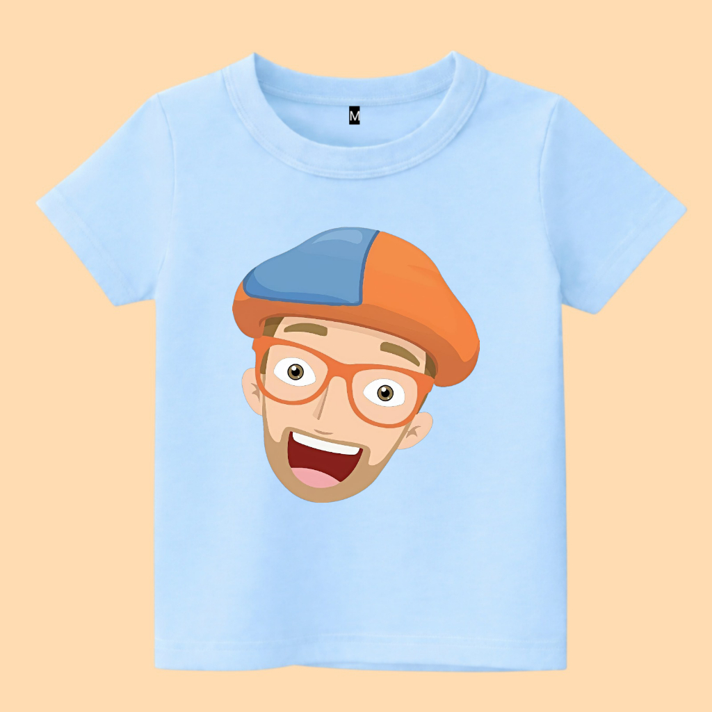 Baju kaos anak blippi kartun lucu