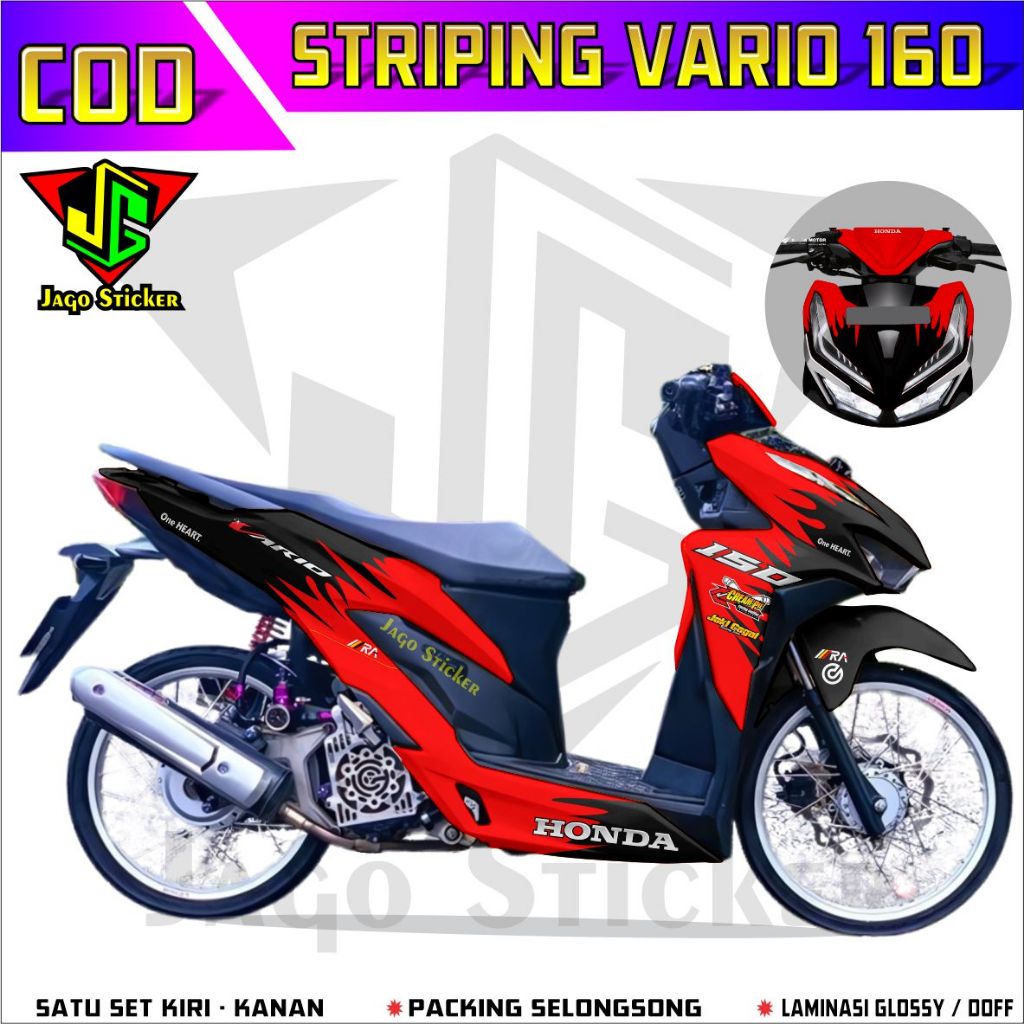 TERBARU Decal Sticker Honda Vario New 125 150 Full body - Stiker Skotlet Modifikasi Variasi All New 