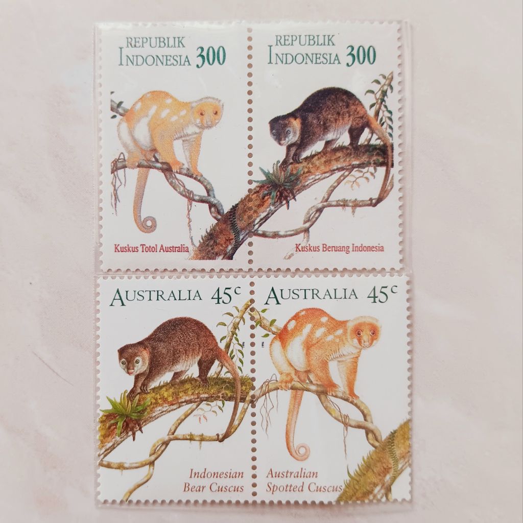 (OG) Perangko Indonesia & Australia 1996 Penerbitan Perangko Bersama Indonesia - Australia (Australi