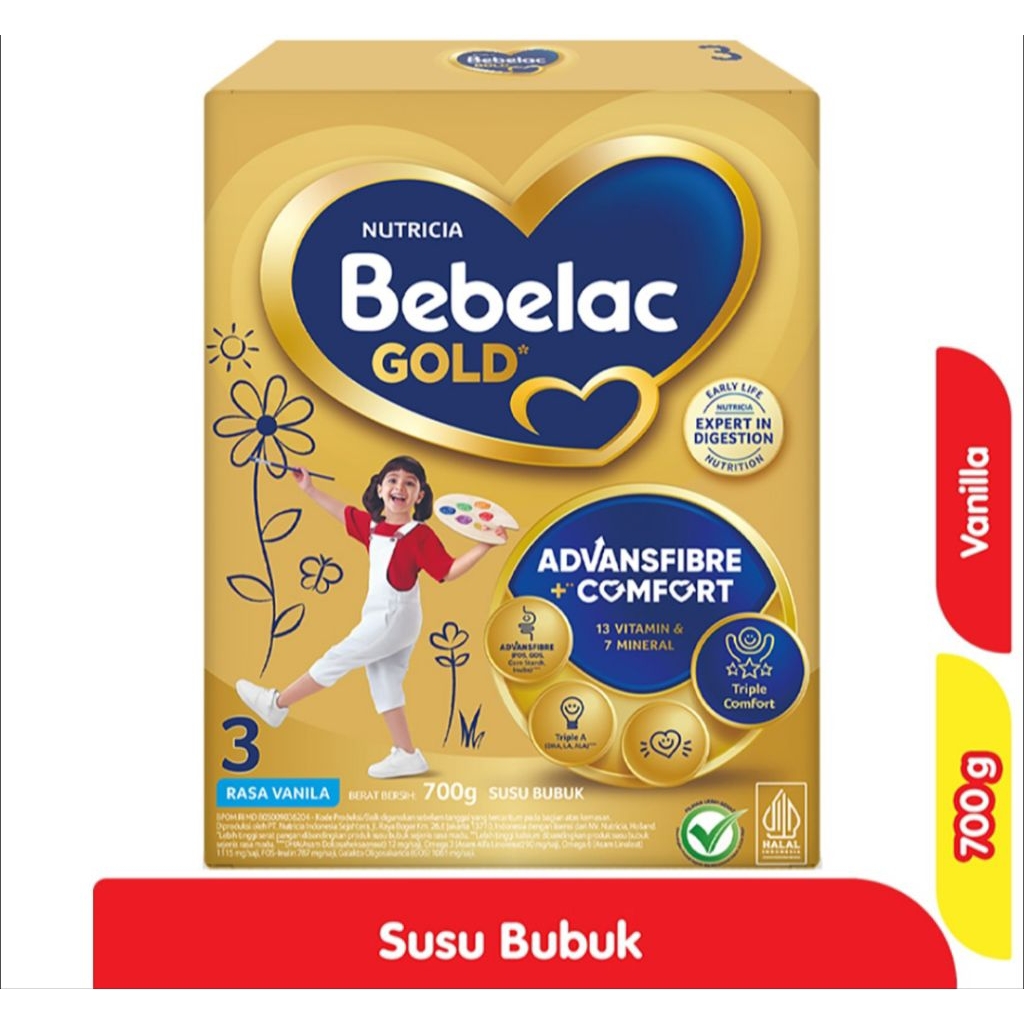BEBELAC GOLD 3 Madu Vanila 360gr 700gr exp 2027