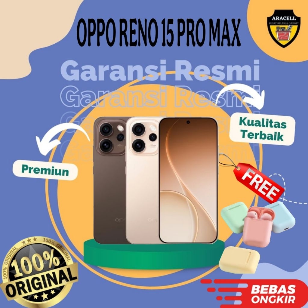 Oppo Reno 15 Pro max 5G 12/512Gb New segel resmi oppo