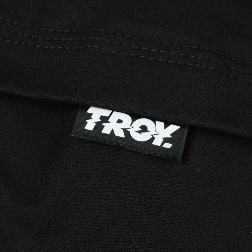 Troy Company Tshirt Black Fast Eye - Kaos Lengan Pendek Kaos Hitam MTD 3518