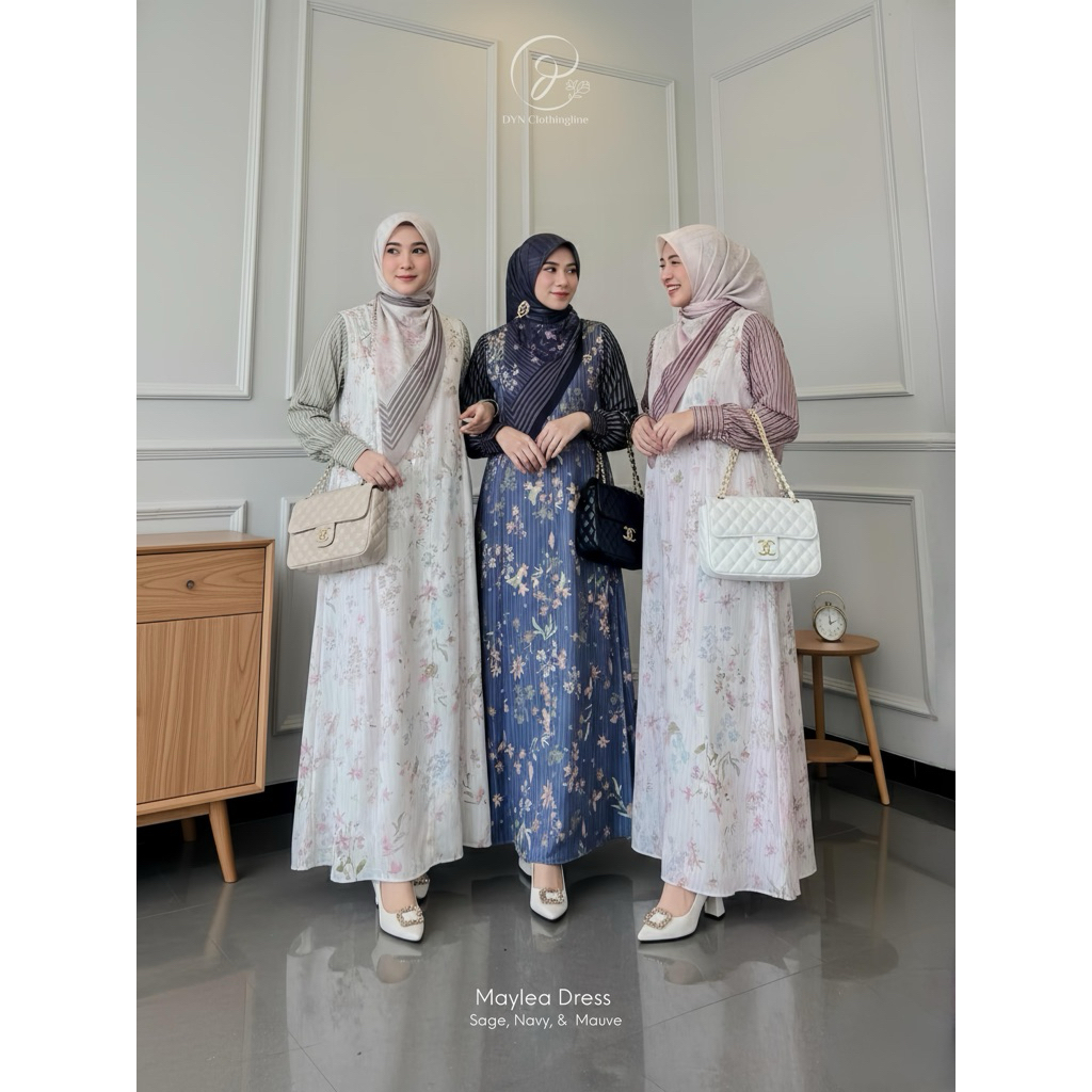 DYN CLOTHINGLINE MAYLEA DRESS / GAMIS DYN CLOTHINGLINE TERBARU/GAMIS LEBARAN