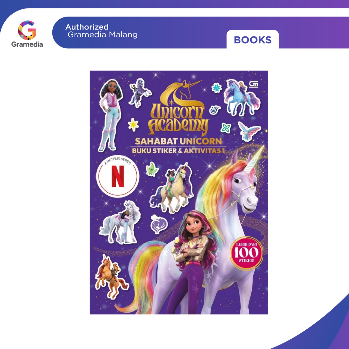 Gramedia Malang - Unicorn Academy: Sahabat Unicorn - Buku Stiker & Aktivitas 1