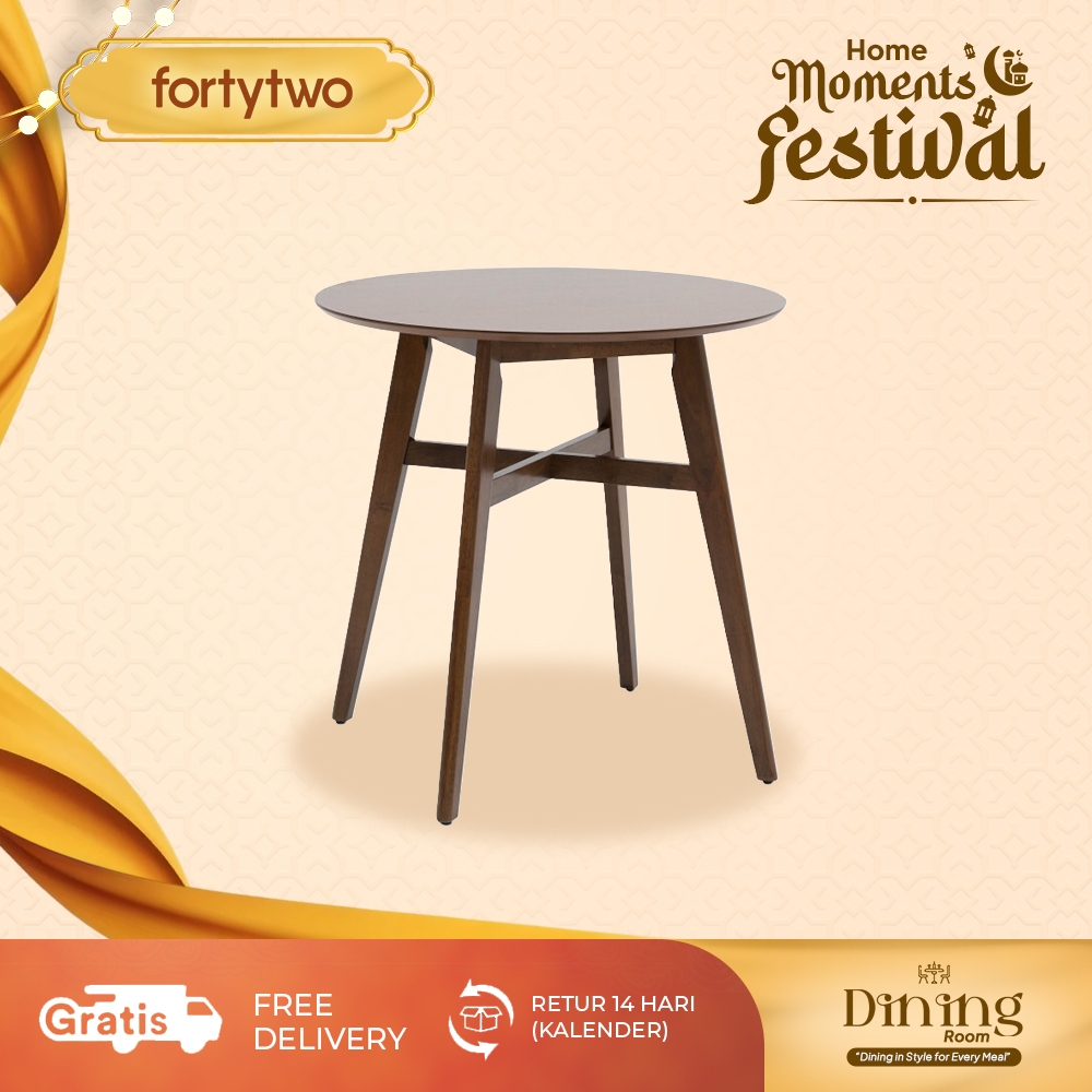 Fortytwo Meja Makan Keira - Keira Counter Height Table - Kayu Alami