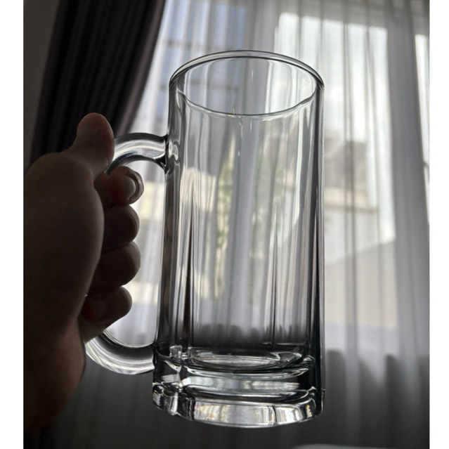 Citinova Domingo Gelas Mug Kaca Besar 550ml Set 6 Pcs,3pcas ,1 pcas - Gelas Bir Gelas Jus Jumbo - Ci