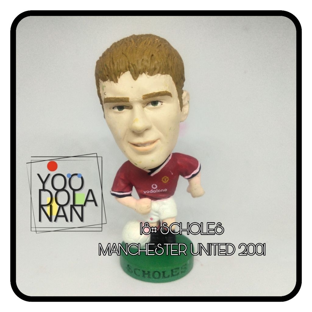 18# SCHOLES - MANCHESTER UNITED 2001 CORINTHIAN PROSTARS FIGURE PEMAIN BOLA