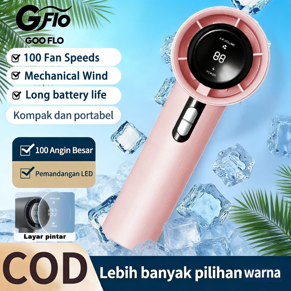 2026 GOOFLO Mini kipas angin portable kipas angin kecil mini kipas angin berdiri ori kipas turbo kip