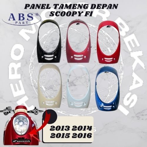 COD - cover front panel tameng body depan scoopy fi k16 2013-2016 Hitam Putih Krem Merah Maroon Biru