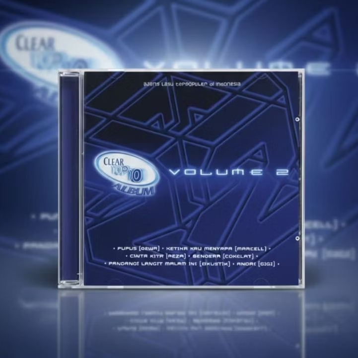 CD Clear Top 10 Album - Volume 2 (Bagus) / Dewa, Sheila On 7,Gigi, Cokelat dll