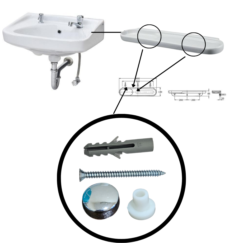 Baut Plunge Set original Tipe TA2SV2 Cocok untuk Wastafel & Kloset - Sparepart Kamar Mandi // mur kr