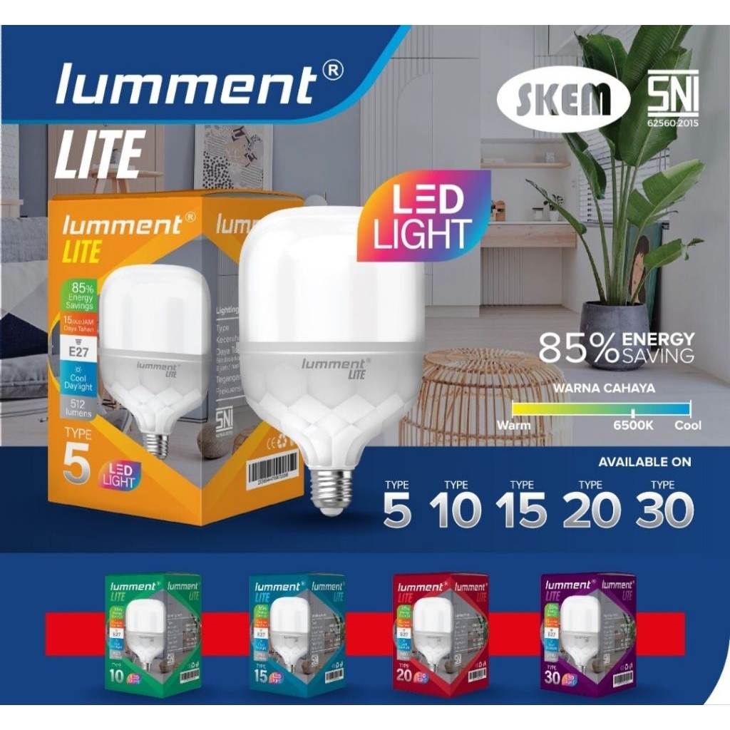 Lampu Led Lumment Lite 5w 10w 15w 20w 30w