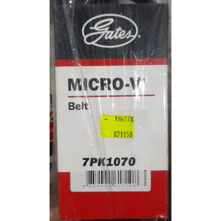FAN BELT 7PK1070  Isuzu Dmax 12-On Mux 13-On Colorado 2.5 15-On