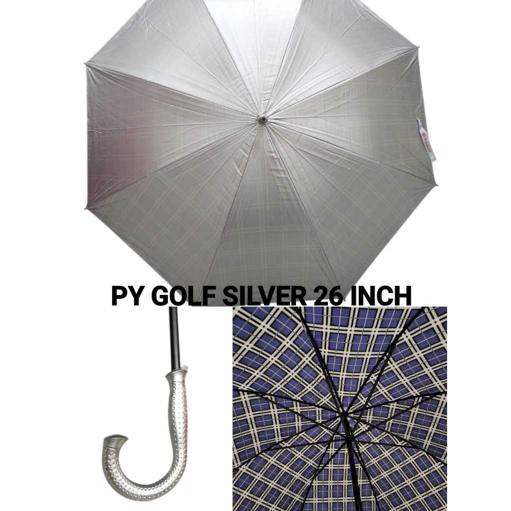 Payung jumbo silver 26inchi