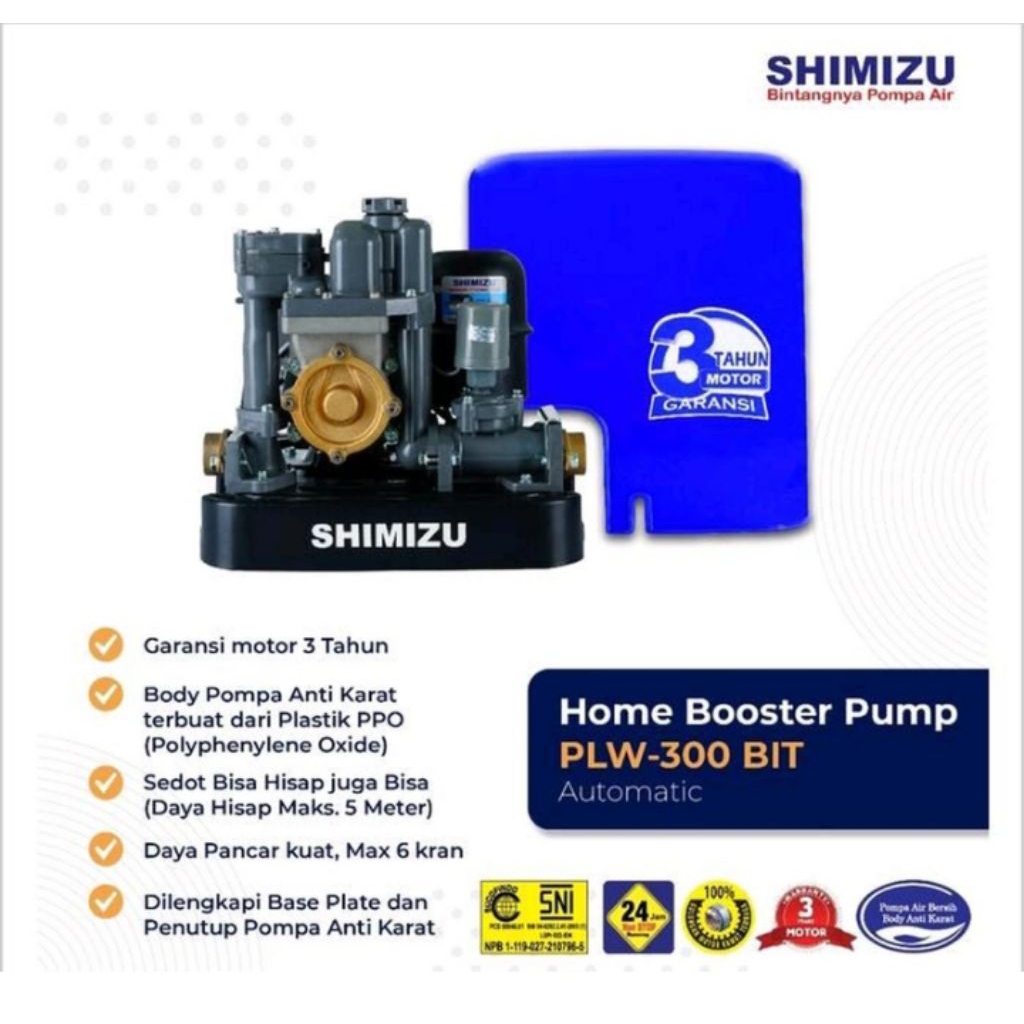 POMPA AIR PENDORONG SHIMIZU PLW - 300 BIT