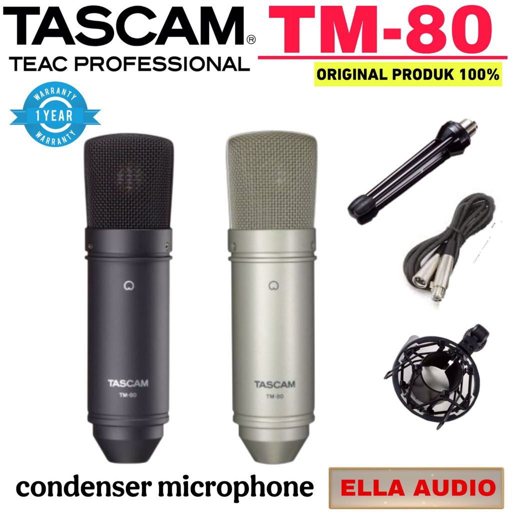 Tascam TM80 Condenser Microphone Tascam Tm 80