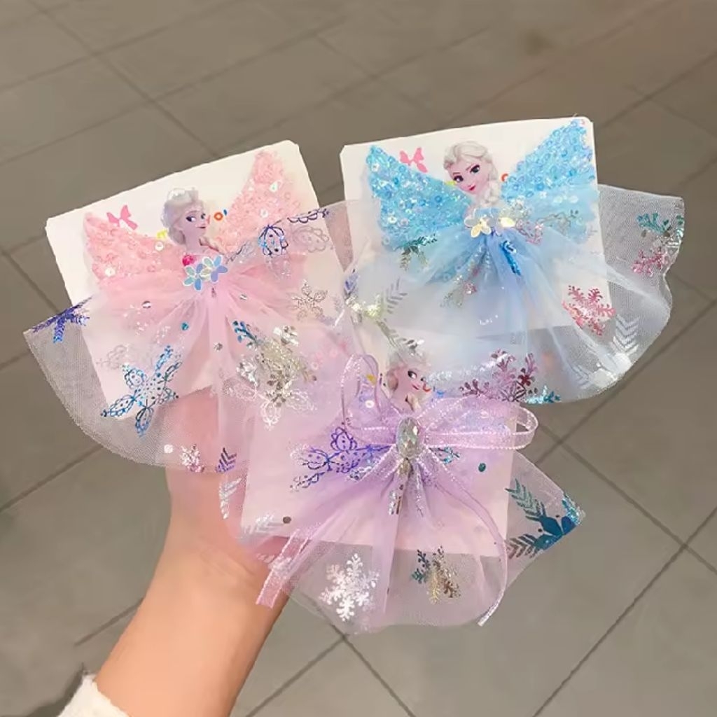 Jepit Rambut Anak Frozen Elsa Gaya Korea