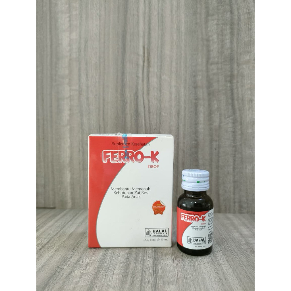 FERRO-K Drop Suplemen Besi Anak 15ml Membantu Kebutuhan Zat Besi 1-2 Tahun