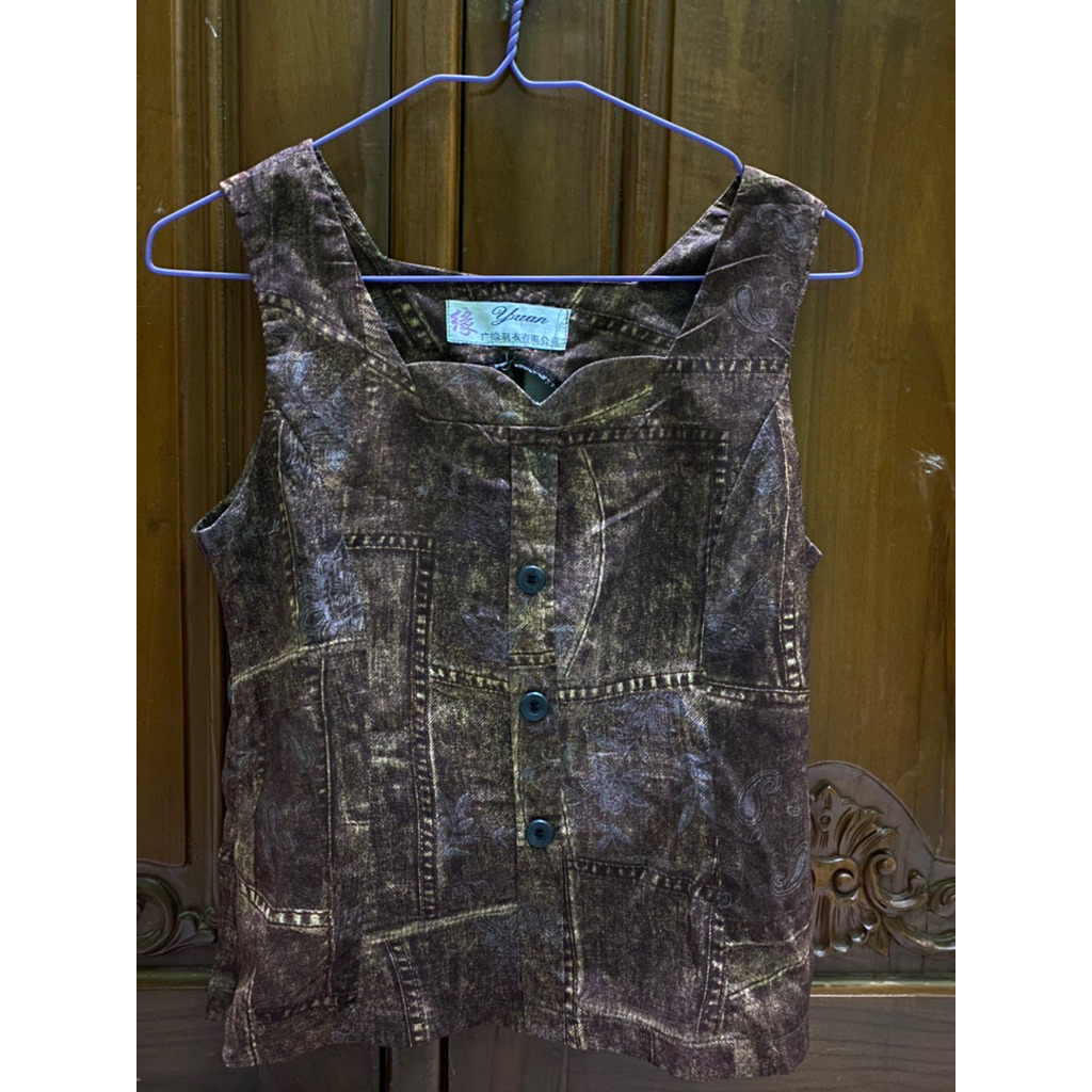 PL VEST COKLAT WANITA