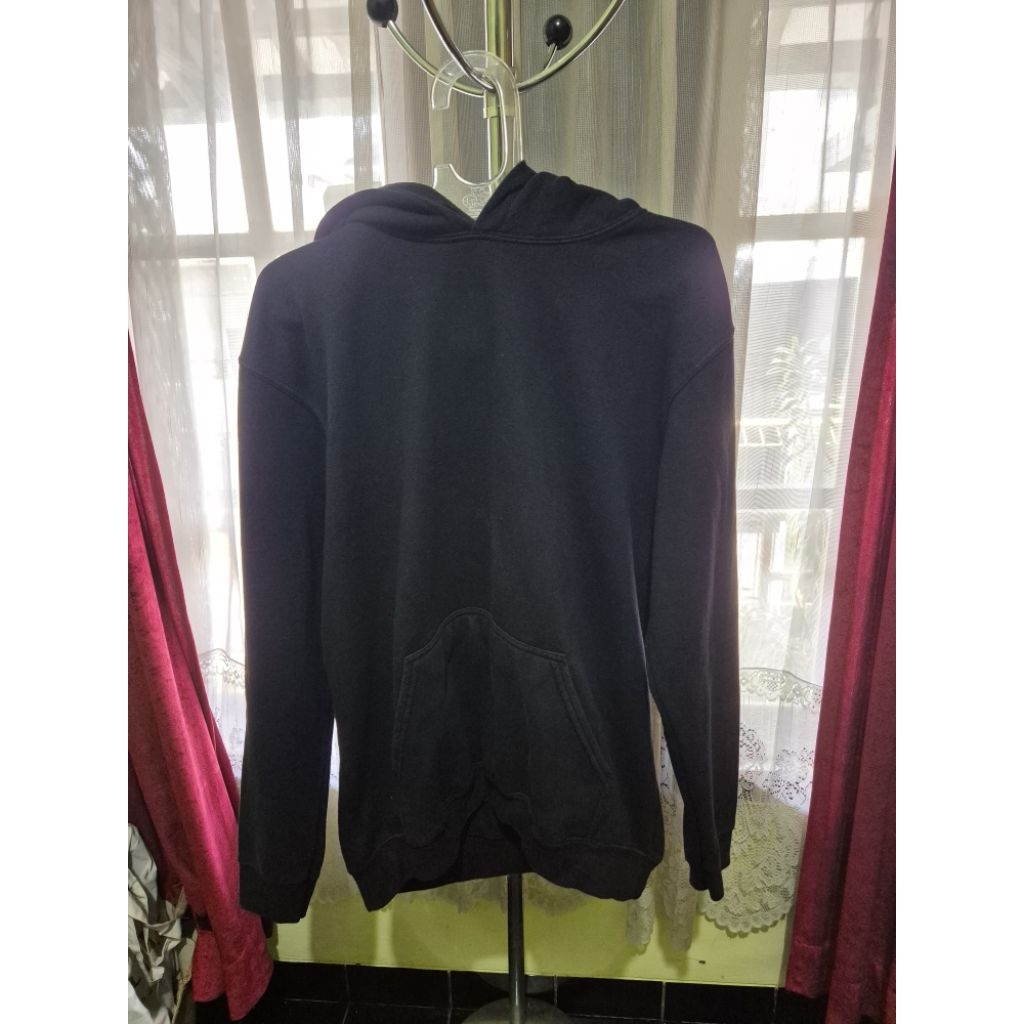 GILDAN MEN WOMEN BLACK HOODIE JAKET HITAM LUARAN OUTERWEAR
