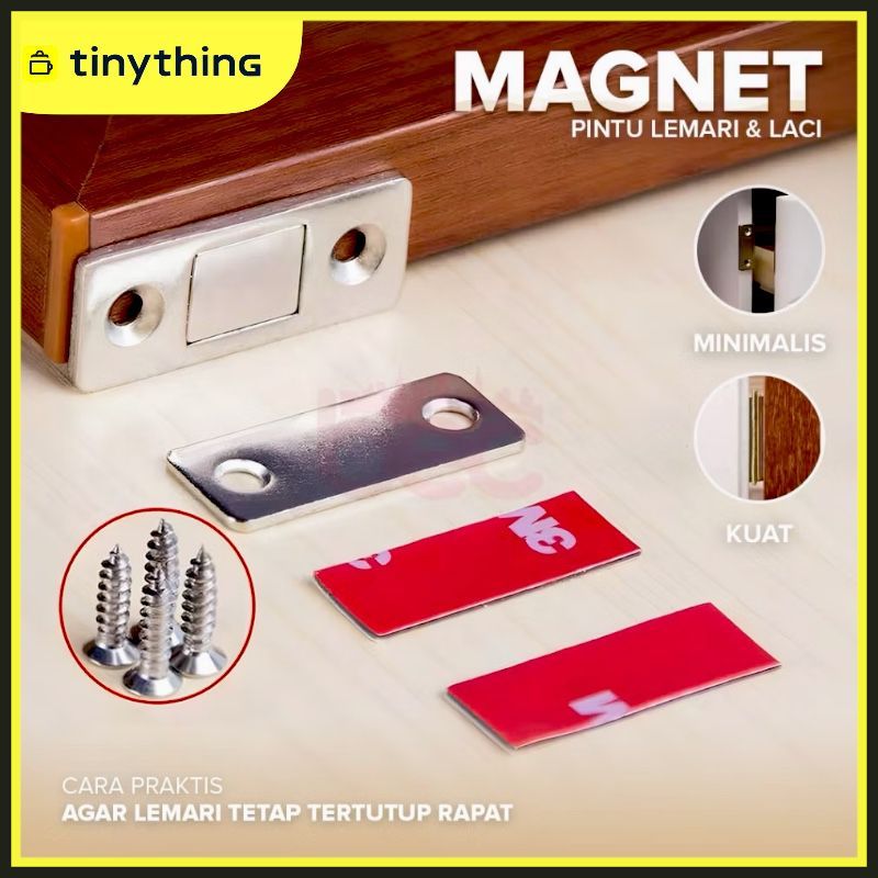 Magnet Perekat Pintu / Magnet Pintu Lemari / Magnet Laci / Perekat Pintu Magnet / Kunci Pintu Magnet