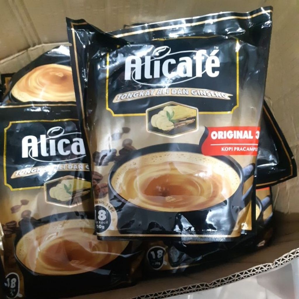 Alicafe TongkatAli dan Ginseng Coffee Kopi Instan