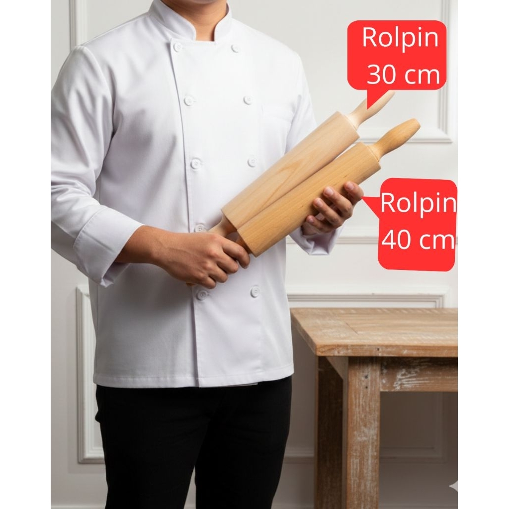 rolpin cetakan kue rolling kayu rolling kue