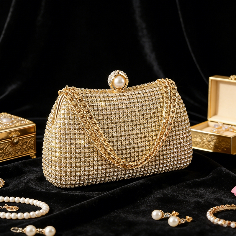 Tas Kondangan Tas Kondangan/Pesta Wanita Elegan Pesta Ramadan Sale Kado Lebaran Kristal Mewah Elegan