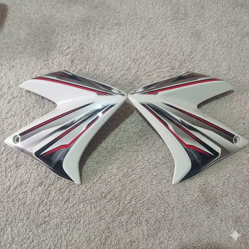 Coper bodi sayap tangki yamaha vixion old (2007-2012) putih SEt KANAN kiri original second,Cover say