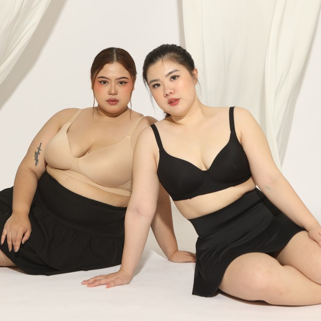 Lavina Ladies Bra Luisa Jumbo Wireless Full Cover Bra Tanpa Kawat Seamless Size 32-46 Cup B-E