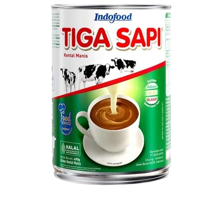 Kremer Kental Manis Cap Tiga Sapi Kemasan 490Gr Dengan Tinggi Kalium Dan Vitamin