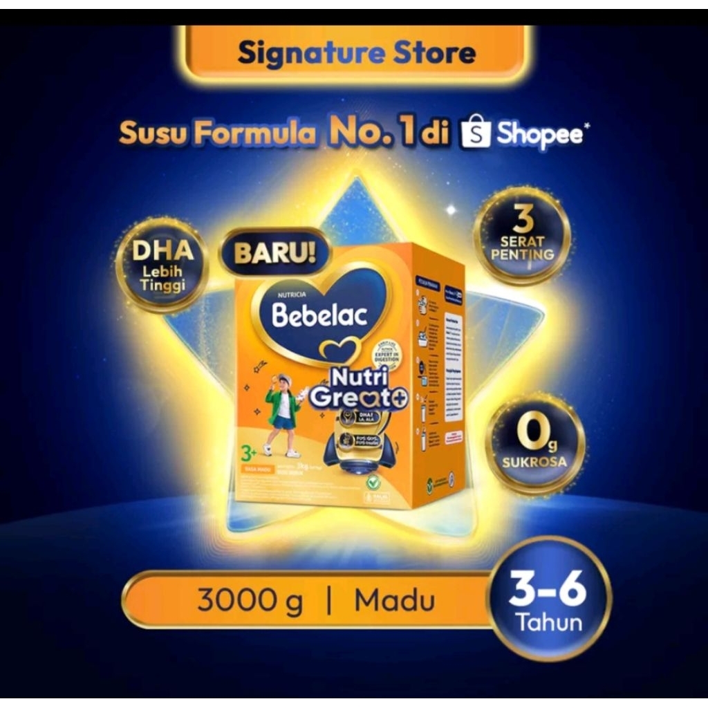 Bebelac 3+  Madu 3000gr