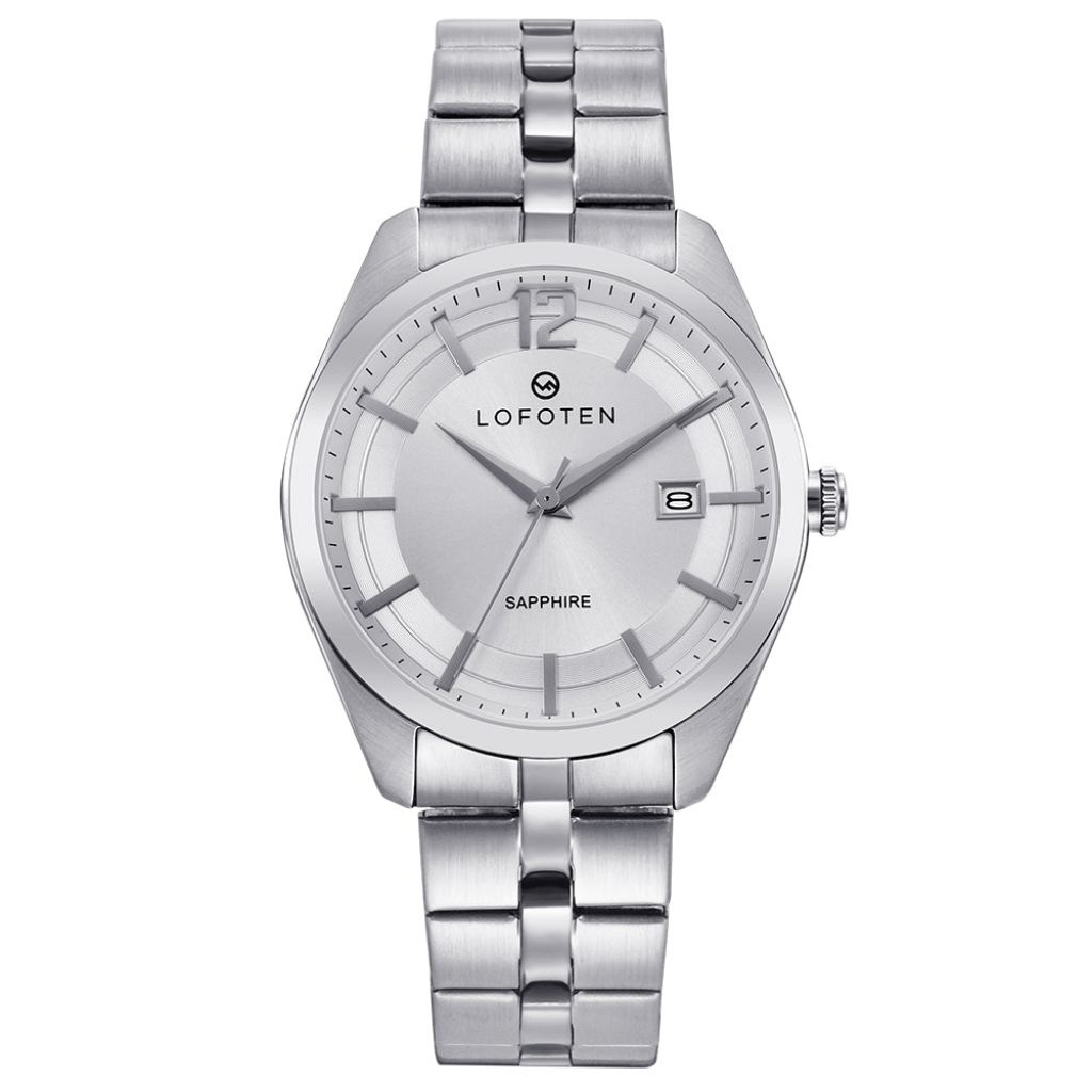 LF 8106 M Lofoten Jam Tangan Pria Chronograph Silver White