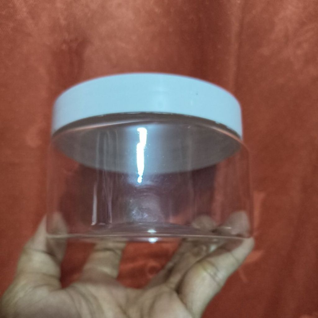 pot lulur PET 250g natural putih