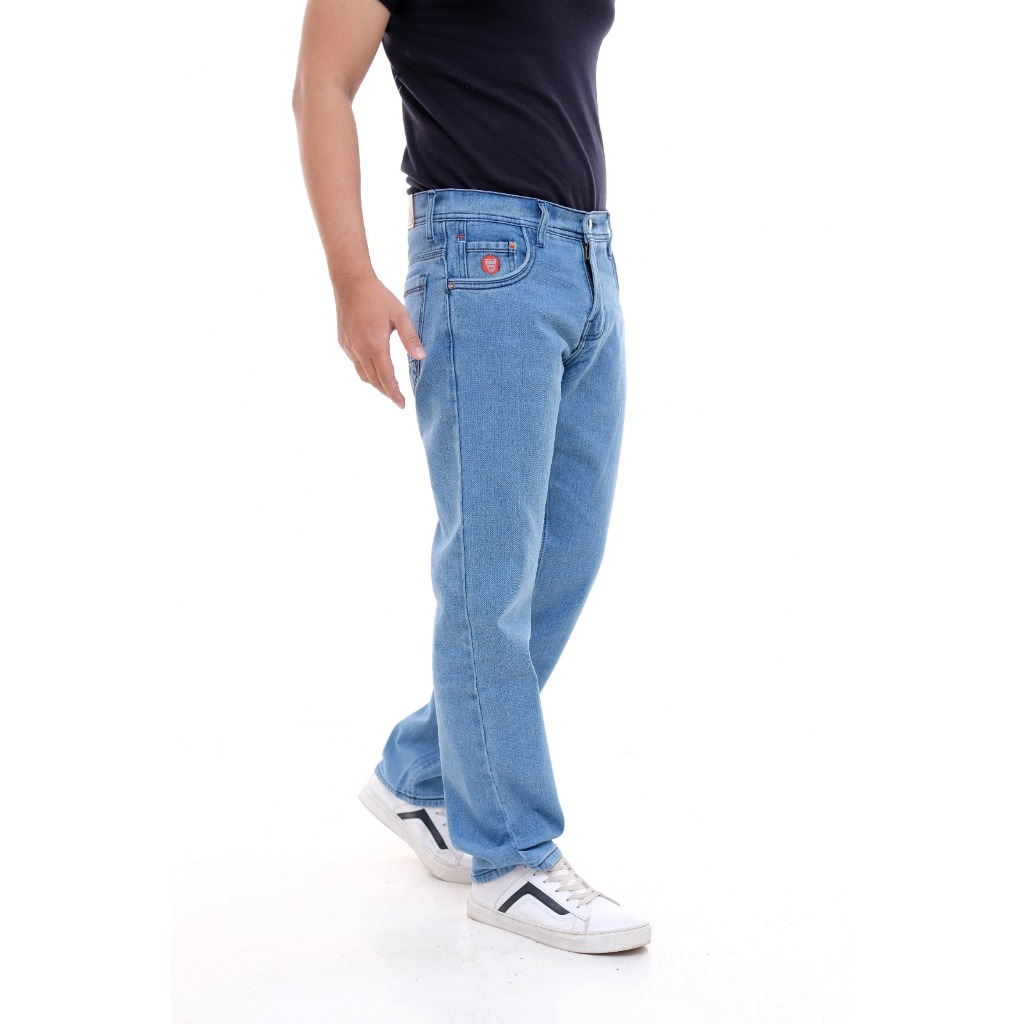 ZEG jeans casual pants big size celana pria denim selvedge premium panjang basic