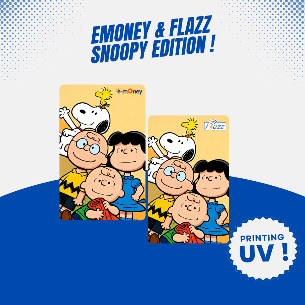 Kartu Flazz Emoney Snoopy Edition Gen 2 - Kartu Etoll BCA Mandiri