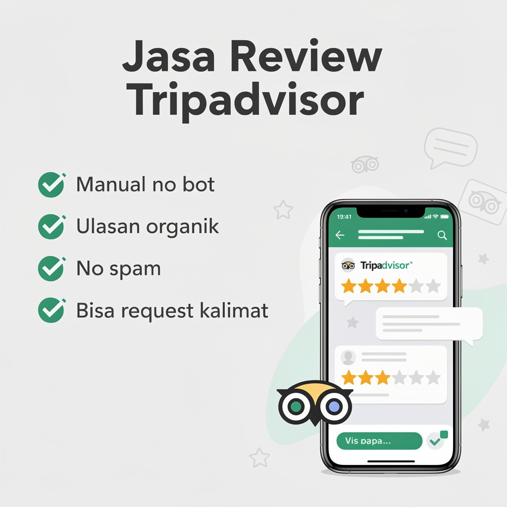 Jasa Rating & Review Tripadvisor | Real Human 100%
