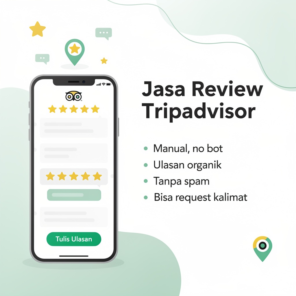Jasa Rating & Review Tripadvisor | Real Human 100%