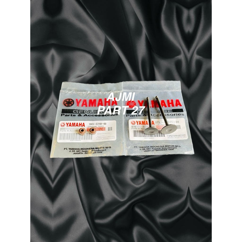 Klep set IN EX + Sil klep 5TL Yamaha Mio lama,Mio Sporty,Mio Smile,Soul Karbu,Fino karbu,Nouvo ORI