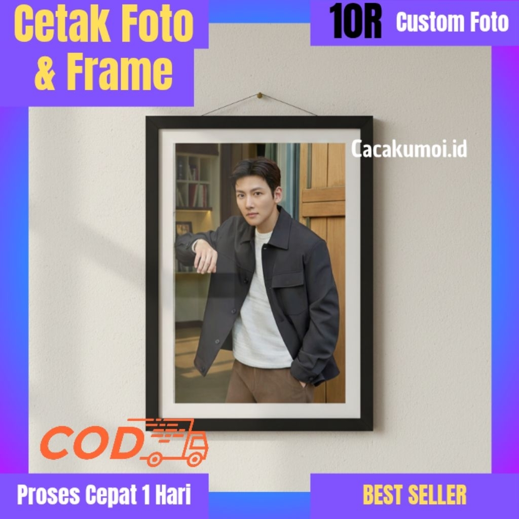 CETAK FOTO + BINGKAI 10R. CUSTOM FOTO. CETAK FULL FOTO 10R