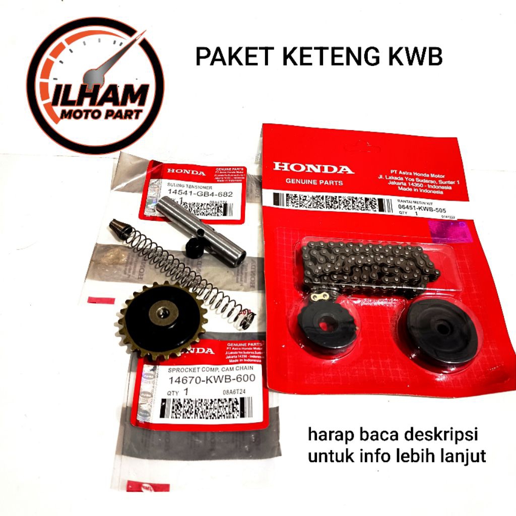 RANTAI KETENG SET KWB GIR POMPA OLI SULING KETENG REVO ABSOLUTE BLADE LAMA REVO FIT INJEKSI REVO FIT
